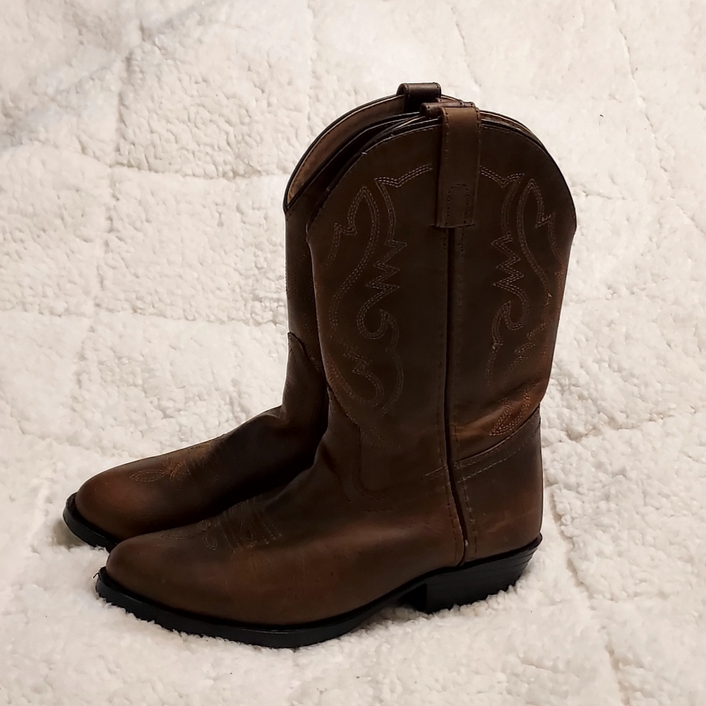 Cody James Smoky Cowboy Boots Brown Leather Sz 2.5 D Western Rodeo